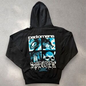 Bad Omens Specter Zip Up Hoodie Mens Small Black Sumerian Records Band Merch